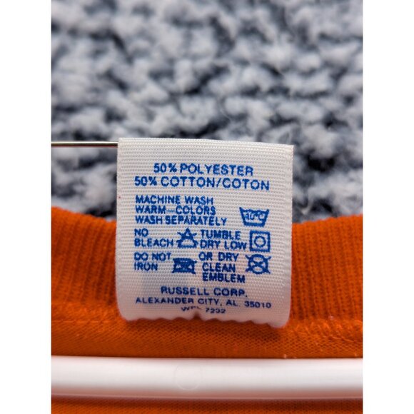 VTG Russell Athletic Baltimore Orioles Shirt Mens XXL Logo USA Distressed Orange - Picture 15 of 16